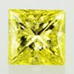 Princess Diamond Yellow Color 1 Carat VS2 Certified