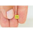 Princess Diamond Yellow Color 1 Carat VS2 Certified