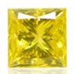 Princess Cut Diamond Fancy Yellow Color Loose 1.00 Carat SI2 IGI Certified