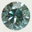 Round Cut Diamond Fancy Green Color VS2 0.90 Carat