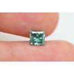 Loose Princess Diamond Fancy Turquoise 1.02 Carat I1