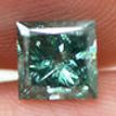 Loose Princess Diamond Fancy Turquoise 1.02 Carat I1