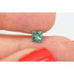 Loose Fancy Greenish Blue Princess Diamond 0.75 Carat SI3