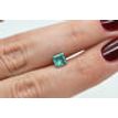 Princess Shape Diamond Fancy Turquoise Color I1 Loose One Carat Enhanced Real