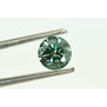 Loose Green Diamond Fancy Color Round Shape 0.70 Carat VS2