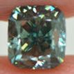 Cushion Cut Diamond Green Color 0.91 Carat SI1