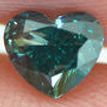 Heart Diamond Fancy Turquoise Color 0.75 Carat VVS2