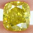 Cushion Diamond Fancy Yellow VS2 Certified 1.01 Carat