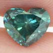Heart Shape Diamond Fancy Green Color 1.08 Carat VS2