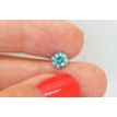 1 Carat Diamond Loose Round Shape Fancy Turquoise SI2
