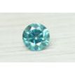 1 Carat Diamond Loose Round Shape Fancy Turquoise SI2