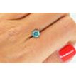 1 Carat Diamond Loose Round Shape Fancy Turquoise SI2