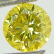 Round Cut Diamond Fancy Yellow Color SI1 2.02 Carat