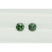 Round Shape Diamond Matching Pair Fancy Green VS2 0.46 TCW