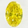 Oval Shape Diamond Fancy Yellow 1.00 Carat SI2 IGI Certified