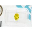Oval Shape Diamond Fancy Yellow 1.00 Carat SI2 IGI Certified