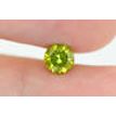 Round Shape Diamond Fancy Green Color SI2 0.73 Carat Certified