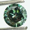 Loose Green Diamond Natural Enhanced Round Shape Fancy SI1 Certified 0.68 Carat