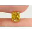 Cushion Shape Diamond Fancy Yellow 0.91 Carat SI2 IGI Certificate