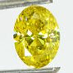 Oval Cut Diamond Fancy Yellow IGI Certified 1.01 Carat SI1