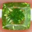 Cushion Shape Diamond Fancy Green 1.32 Carat VVS2