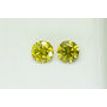 Loose Matched Pair Yellow Round Diamonds 1.74 TCW SI2