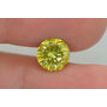 Round Cut Diamond Fancy Yellow Color SI1 2.02 Carat