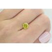Round Cut Diamond Fancy Yellow SI2 1.51 Carat