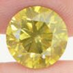 Round Cut Diamond Fancy Yellow 2.51 Carat VS2