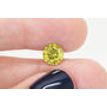 Round Cut Diamond Fancy Yellow Color 2.00 Carat SI1
