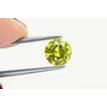 Round Diamond Fancy Yellow Color 2.01 Carat SI1