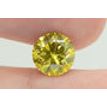 Fancy Yellow Round Cut Diamond 2.55 Carat SI2