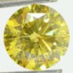 Fancy Yellow Round Cut Diamond 2.55 Carat SI2