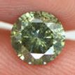 Loose Fancy Green Round Shape Diamond 0.80 Carat