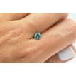 Loose Round Shape Diamond Fancy Turquoise Color 0.80 Carat SI2 Enhanced Real