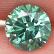 Loose Fancy Green Round Diamond 0.71 Carat VS2