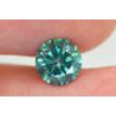 Loose Round Shape Diamond Fancy Green Color 1.01 Carat SI1 Certified Enhanced