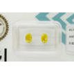 Oval Cut Diamond Pair Fancy Yellow Color IGI Certified SI1 0.92 TCW