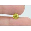 Round Cut Diamond Fancy Yellow Color Loose 0.90 Carat VS2