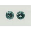 Round Diamond Pair 0.84 TCW Fancy Turquoise VS1/VS2