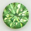 Fancy Green Round Diamond Loose 1.03 Carat SI2