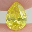 Pear Shape Diamond Fancy Yellow Color 1.00 Carat SI1