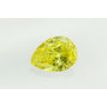 Pear Shape Diamond Fancy Yellow Color 1.00 Carat SI1