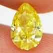 Fancy Yellow Pear Shape Diamond Certified 1.00 Carat SI1
