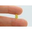 Fancy Yellow Pear Shape Diamond Certified 1.00 Carat SI1