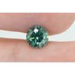 Fancy Green Round Cut Diamond 0.90 Carat VS1