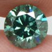 Fancy Green Round Cut Diamond 0.90 Carat VS1