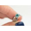 Loose Turquoise Round Diamond 0.90 Carat SI1
