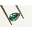 Pear Shape Diamond Fancy Greenish Blue 0.73 Carat SI2 IGI Certified