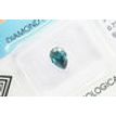 Pear Shape Diamond Fancy Greenish Blue 0.73 Carat SI2 IGI Certified